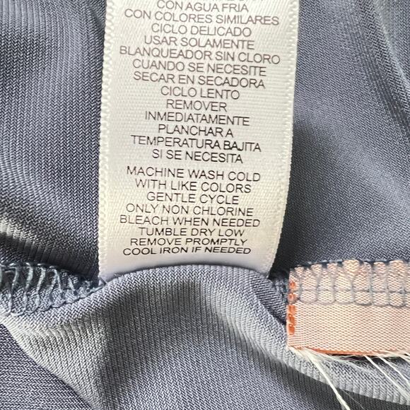 Daisy Fuentes Ruffle Blue Dress - Picture 9 of 10